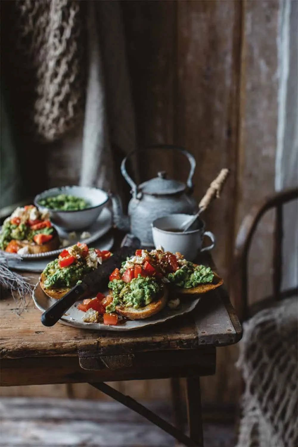 Smashed avocado on toast
