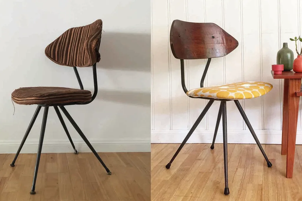 before and after chair