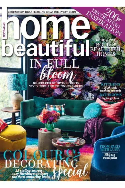 It’s time to put colour back into your life and this month’s Home Beautiful shows you exactly how.