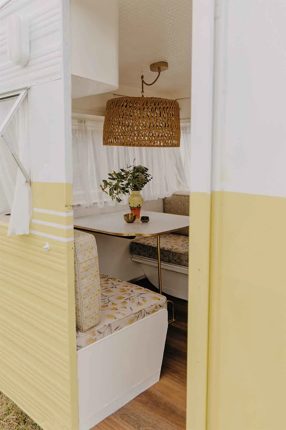 Take a tour through this vintage caravan renovation