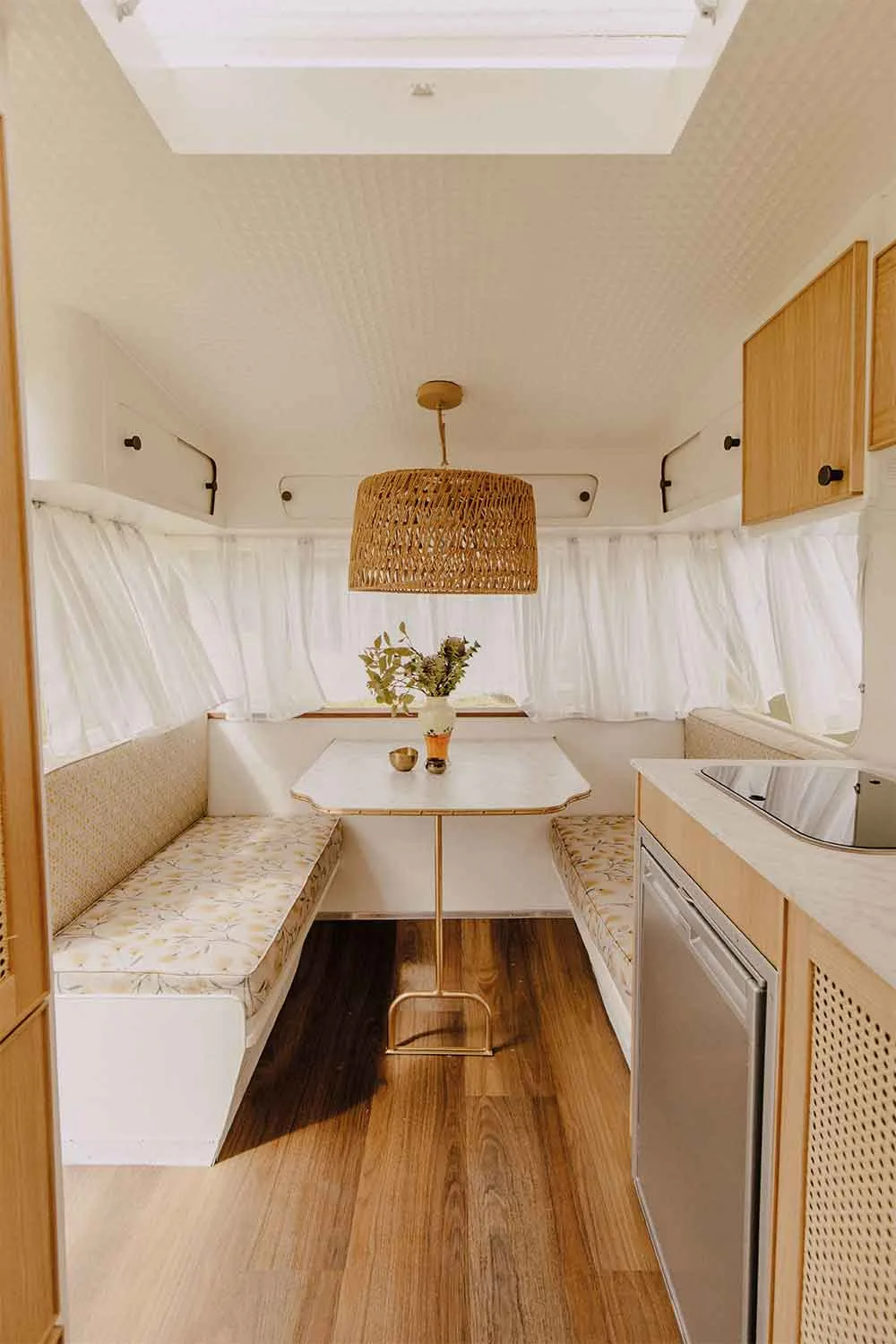 Take a tour through this vintage caravan renovation