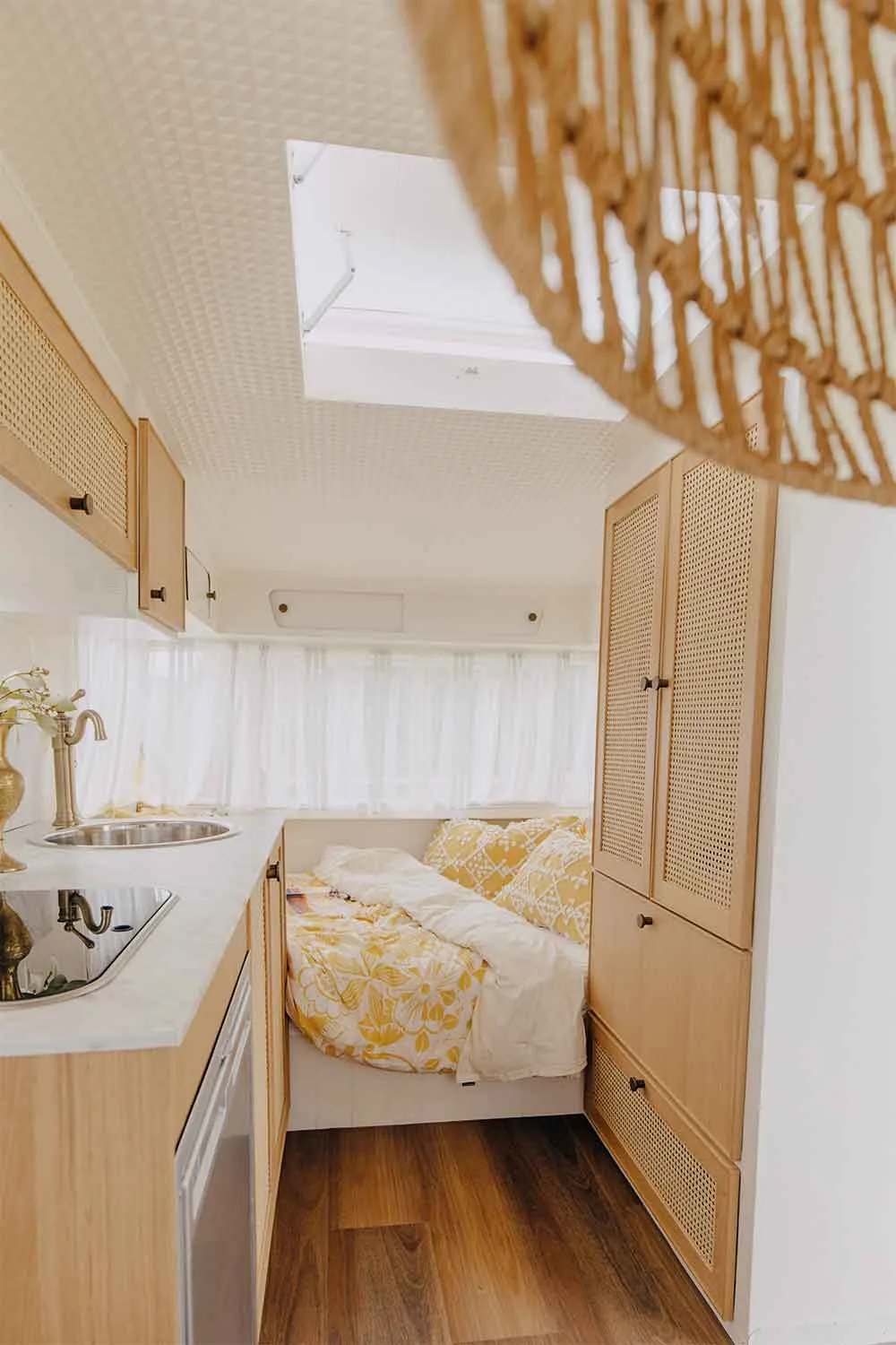 Take a tour through this vintage caravan renovation