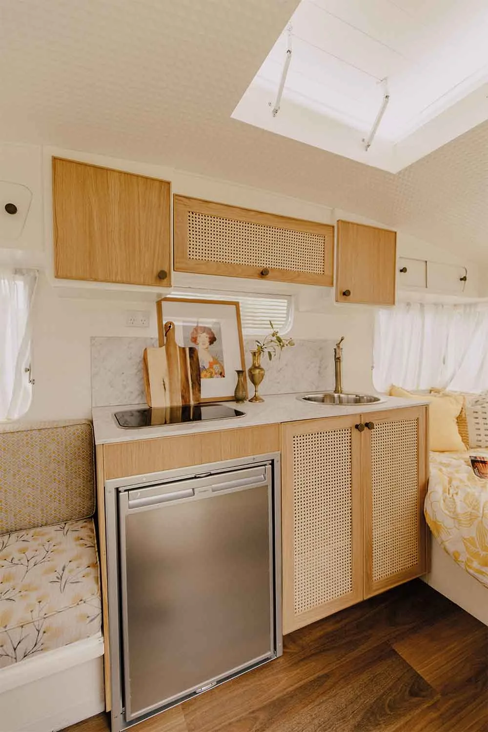 Take a tour through this vintage caravan renovation