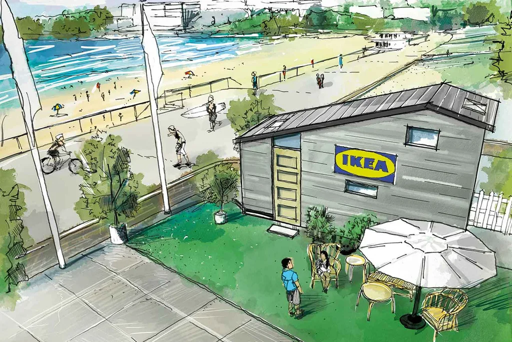 Sleep on Bondi Beach in a tiny Scandi house built by IKEA
