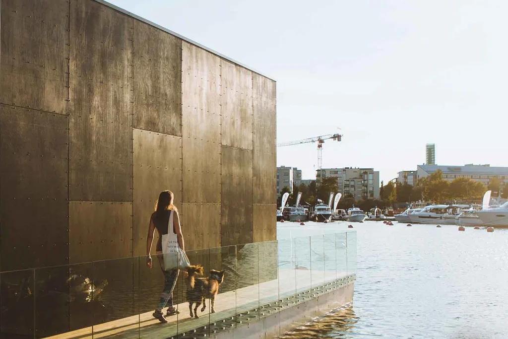 KODA light float tiny modern houseboat