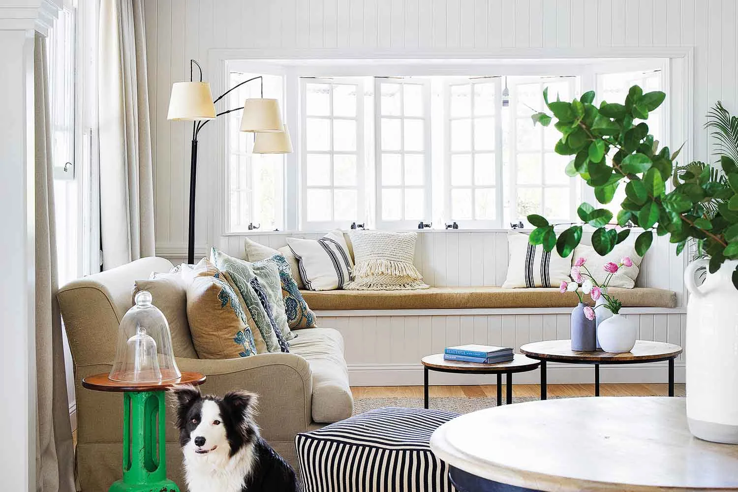 A classic Queenslander renovated in stunning Hamptons style