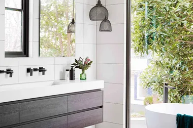 Luxe for less in the bathroom