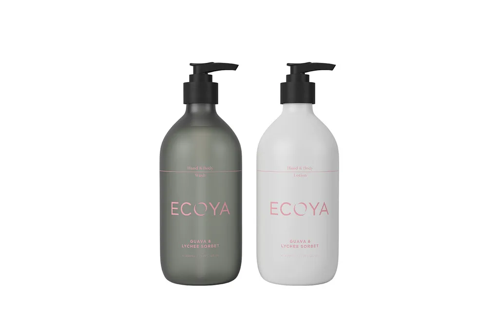 Ecoya guava and lychee sorbet wash and lotion