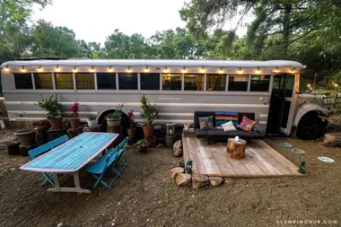 Rent the converted school bus that was the star of a Netflix documentary