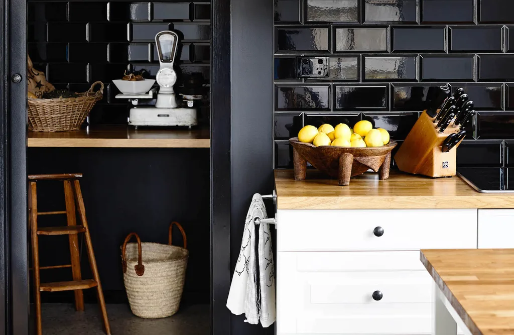 A bold colour will add character to your kitchen
