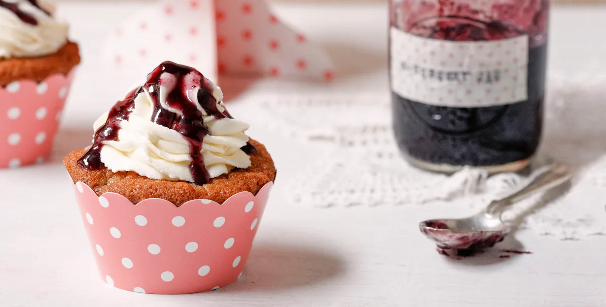 Blueberry sundae cupcakes Recipe | Home Beautiful