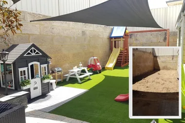 Mum’s amazing Kmart backyard makeover