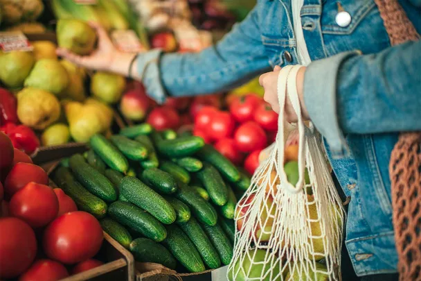 Shopping for fruit and vegetables