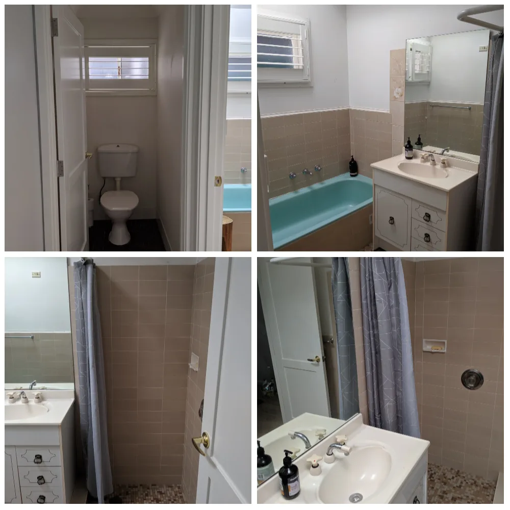 Bathroom renovation before