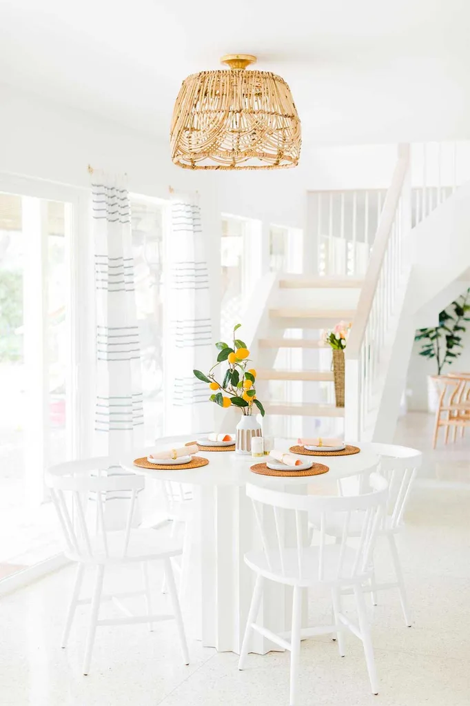 DIY basket light fixture tutorial