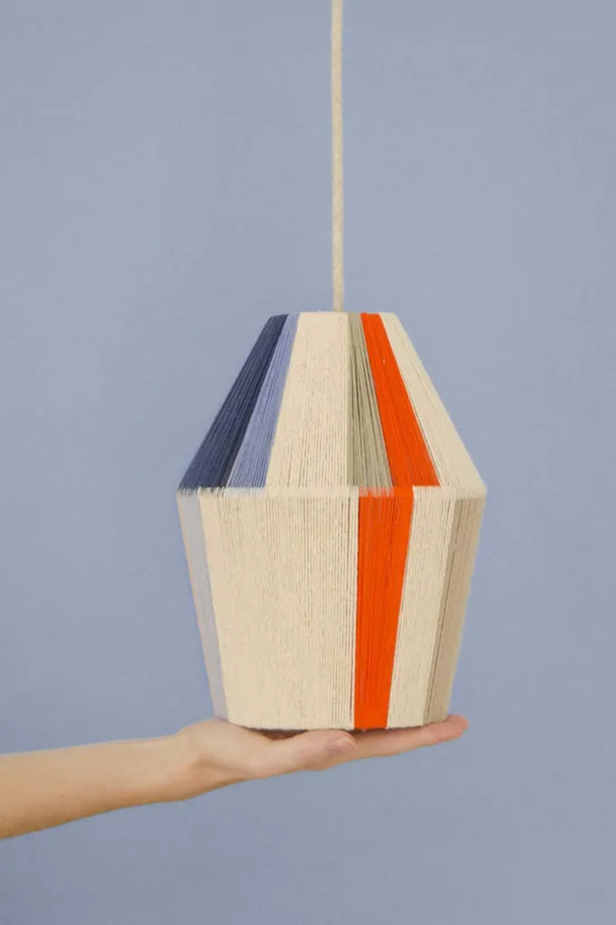 Woven pendant lamp tutorial