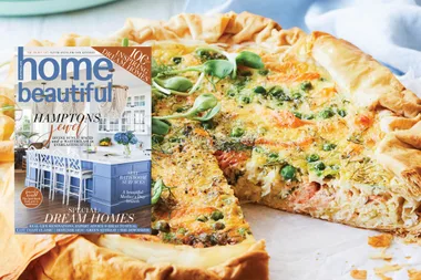 Smoked Trout and Pea Quiche