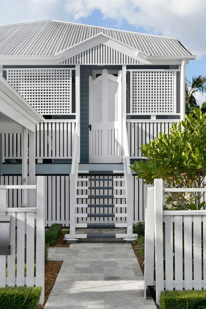 white queenslander cottage exterior