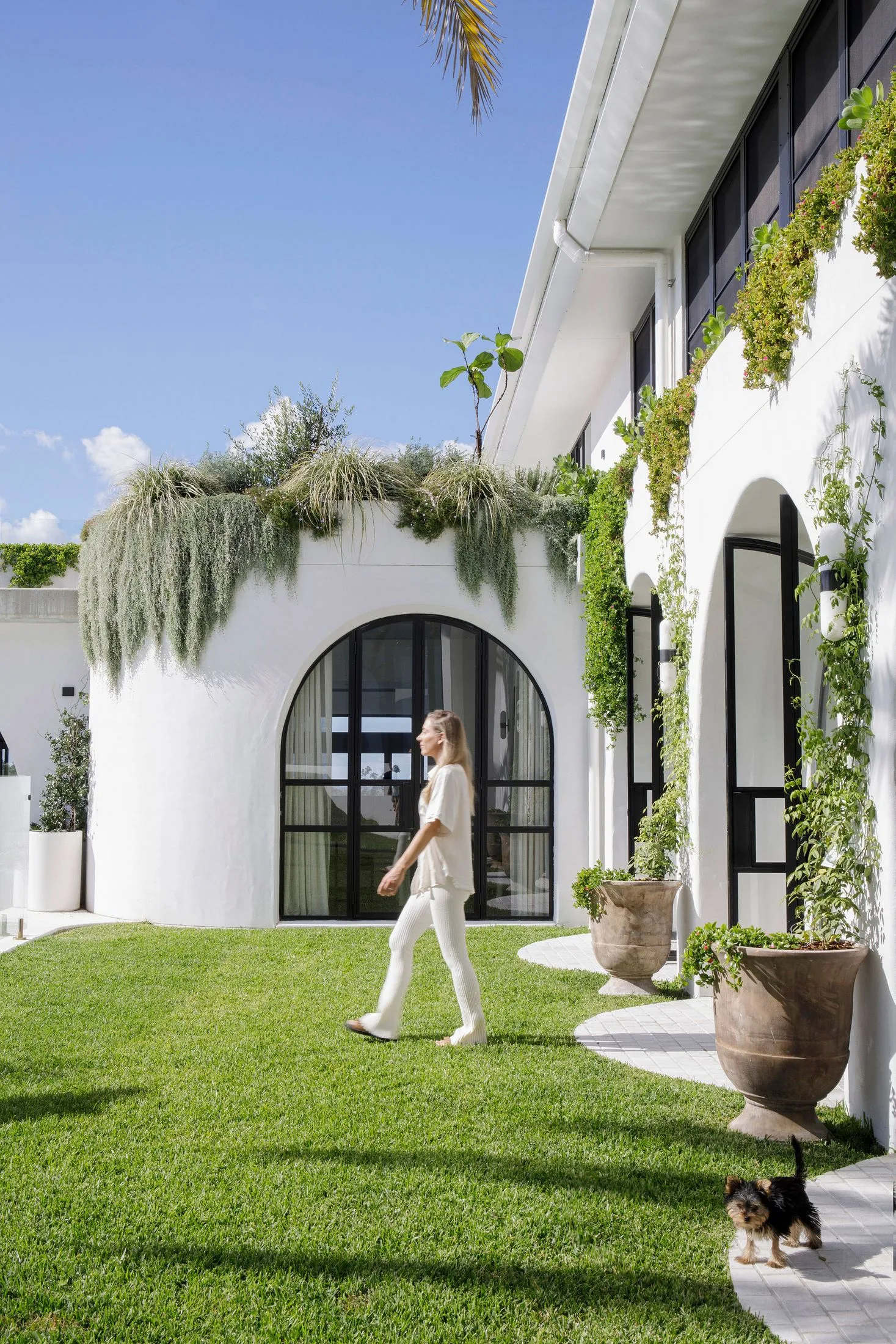 contemporary white home exterior