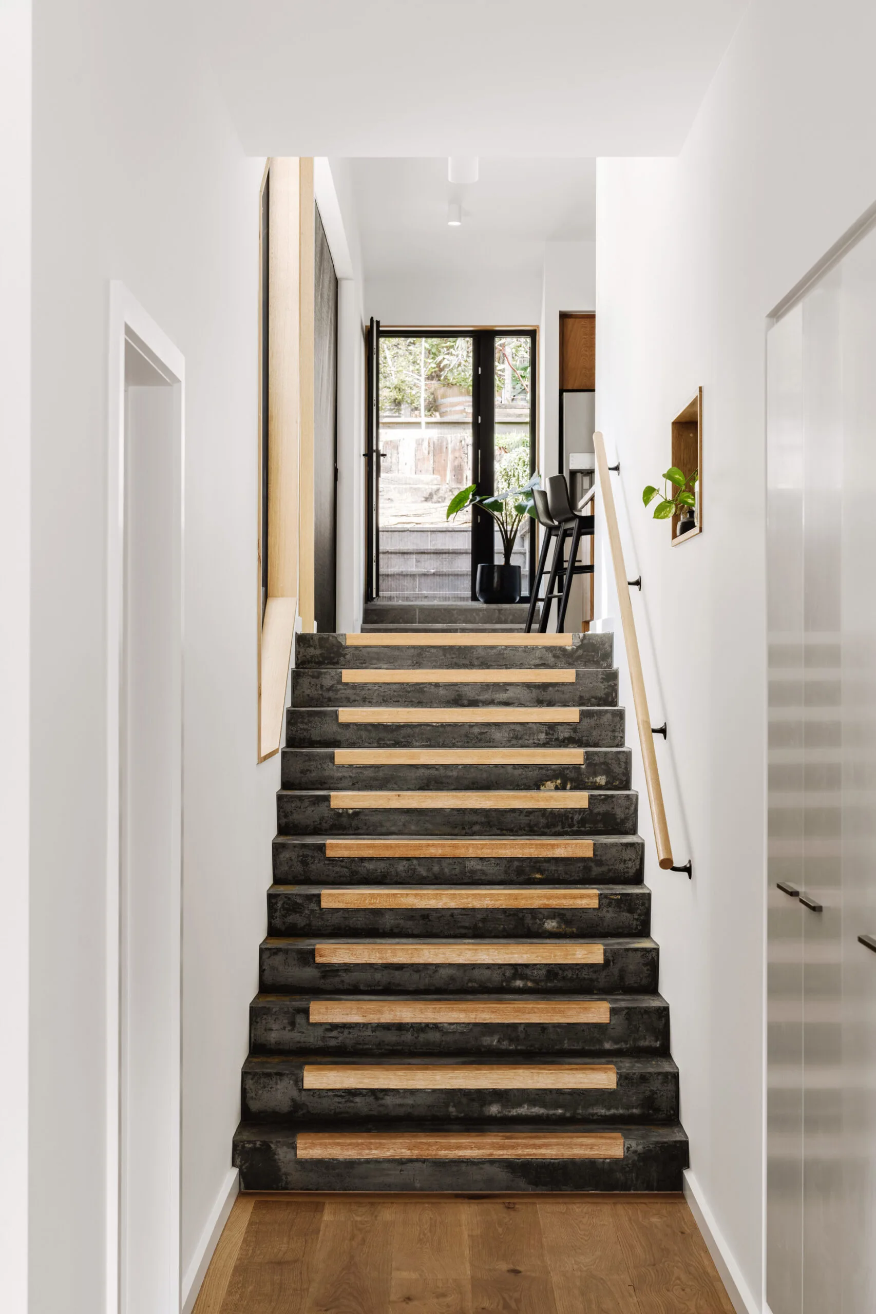 contemporary concrete staircase