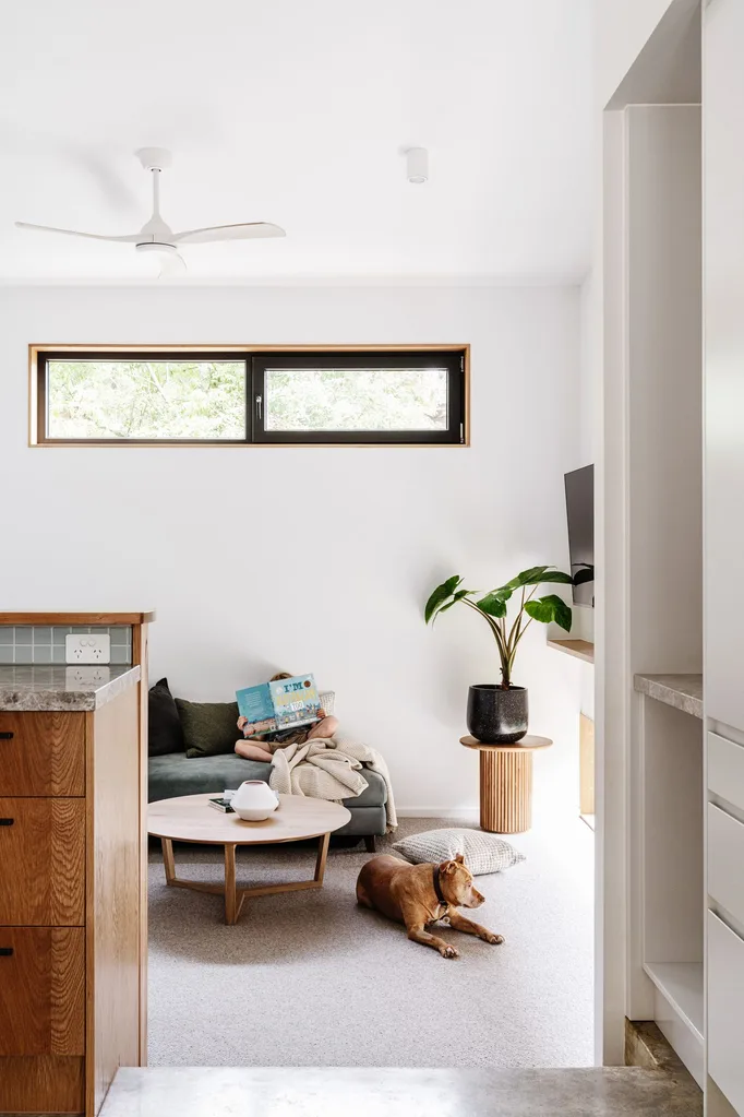 bushland family home kitchen living