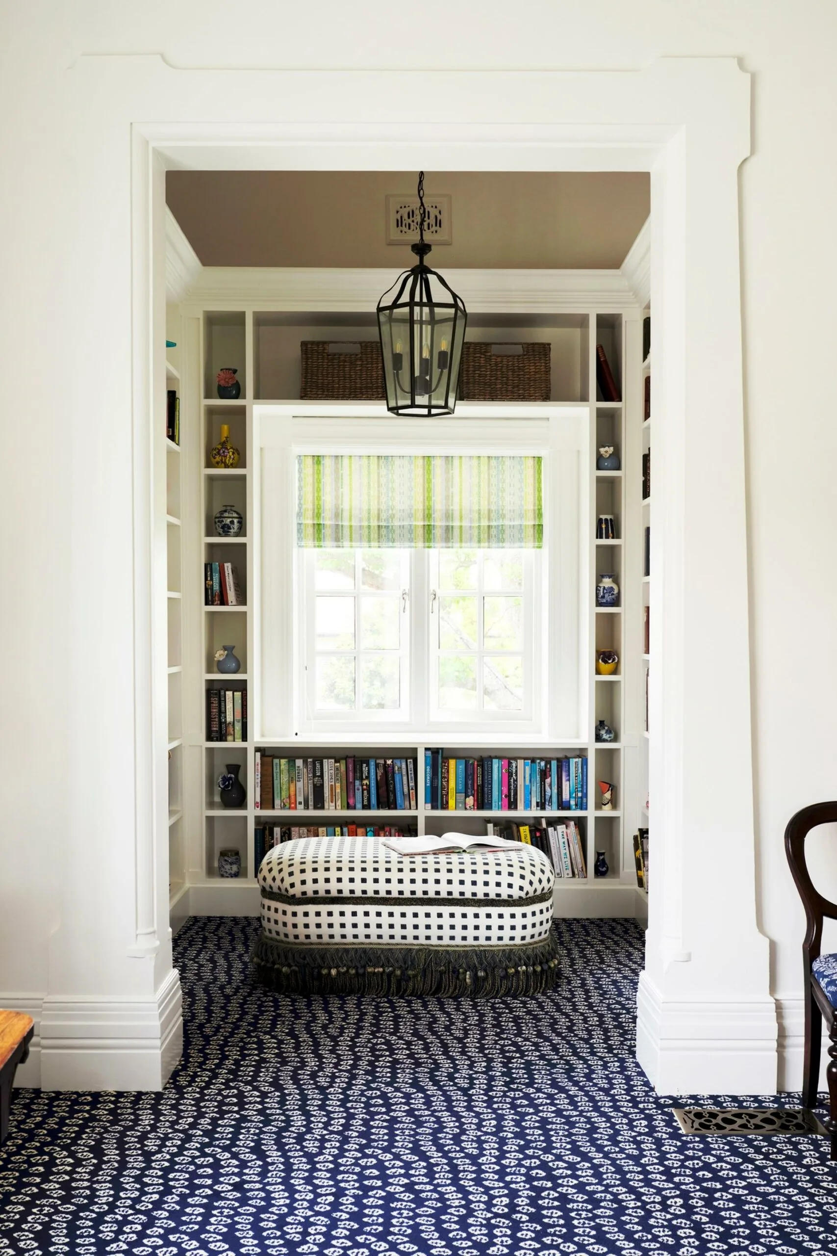 Federation home library room with ottoman