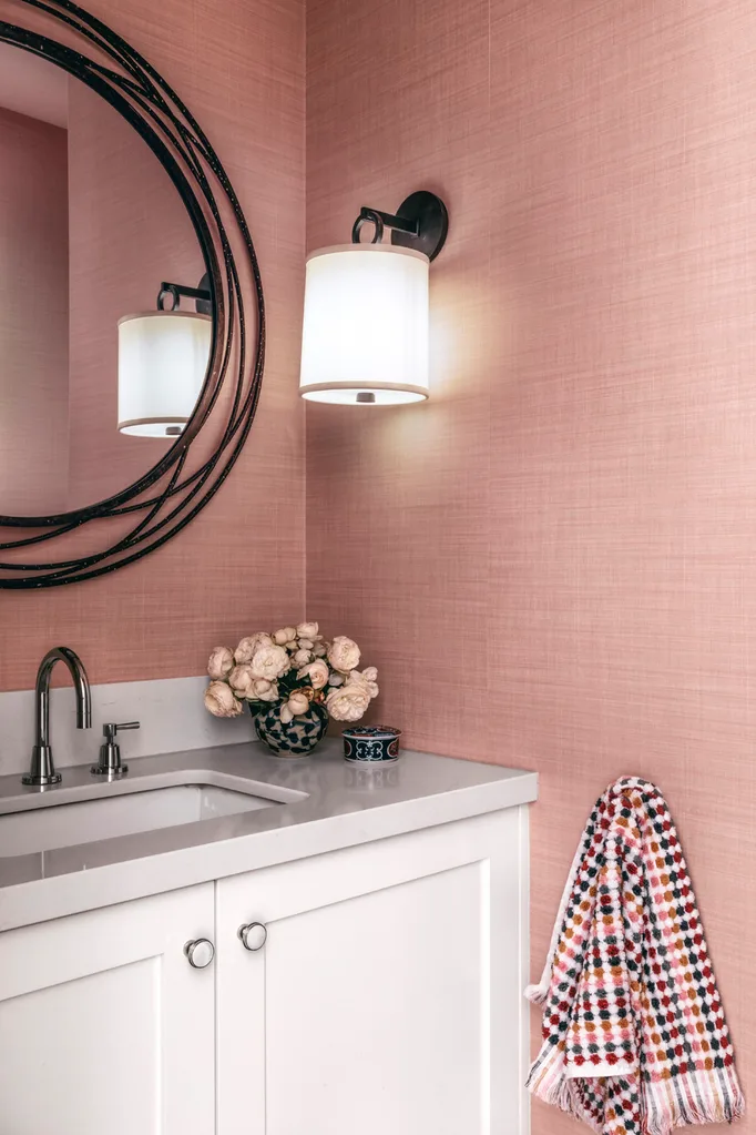 Pink powder room