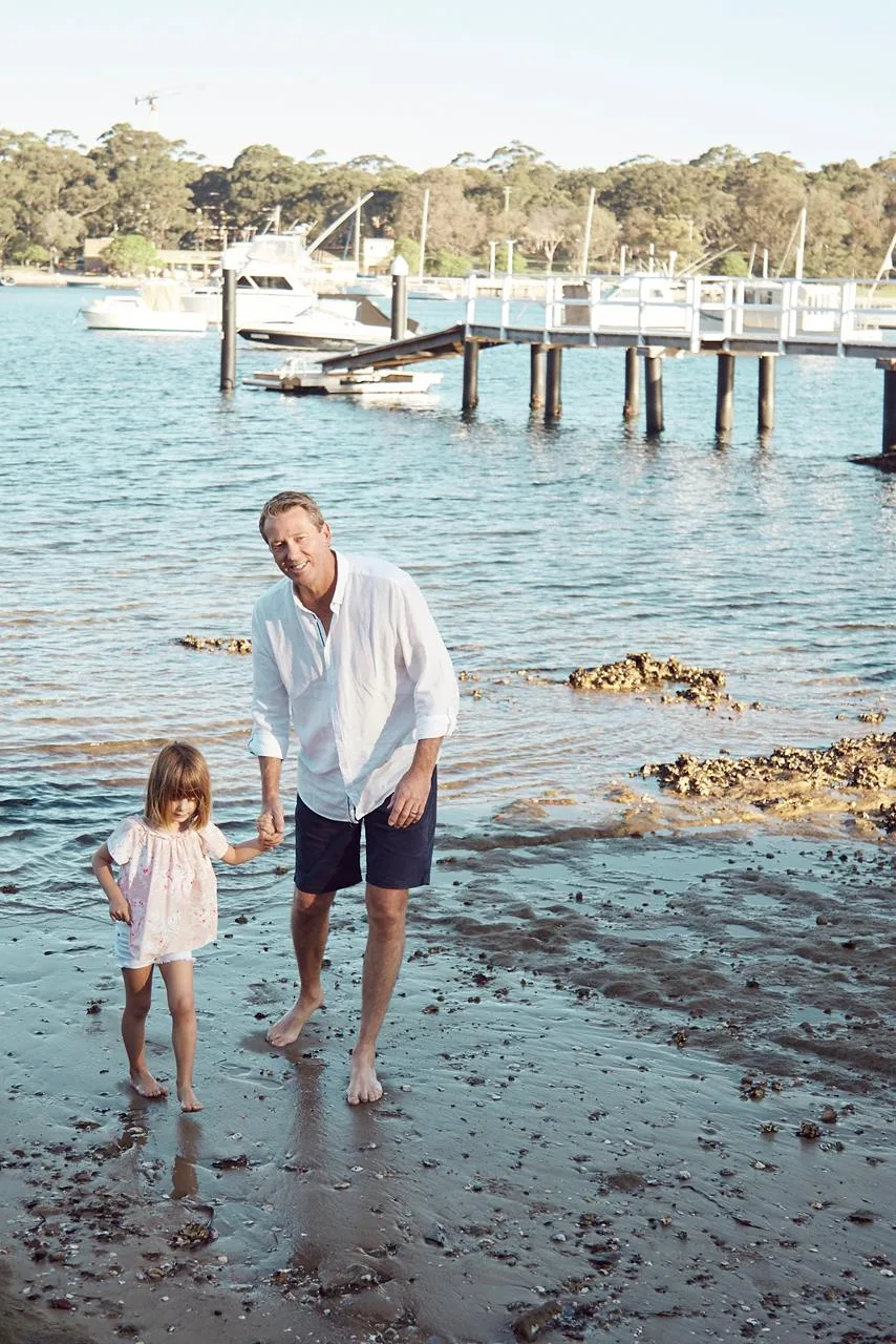 Former Australina cricketer Glenn McGrath with his daughter Madison