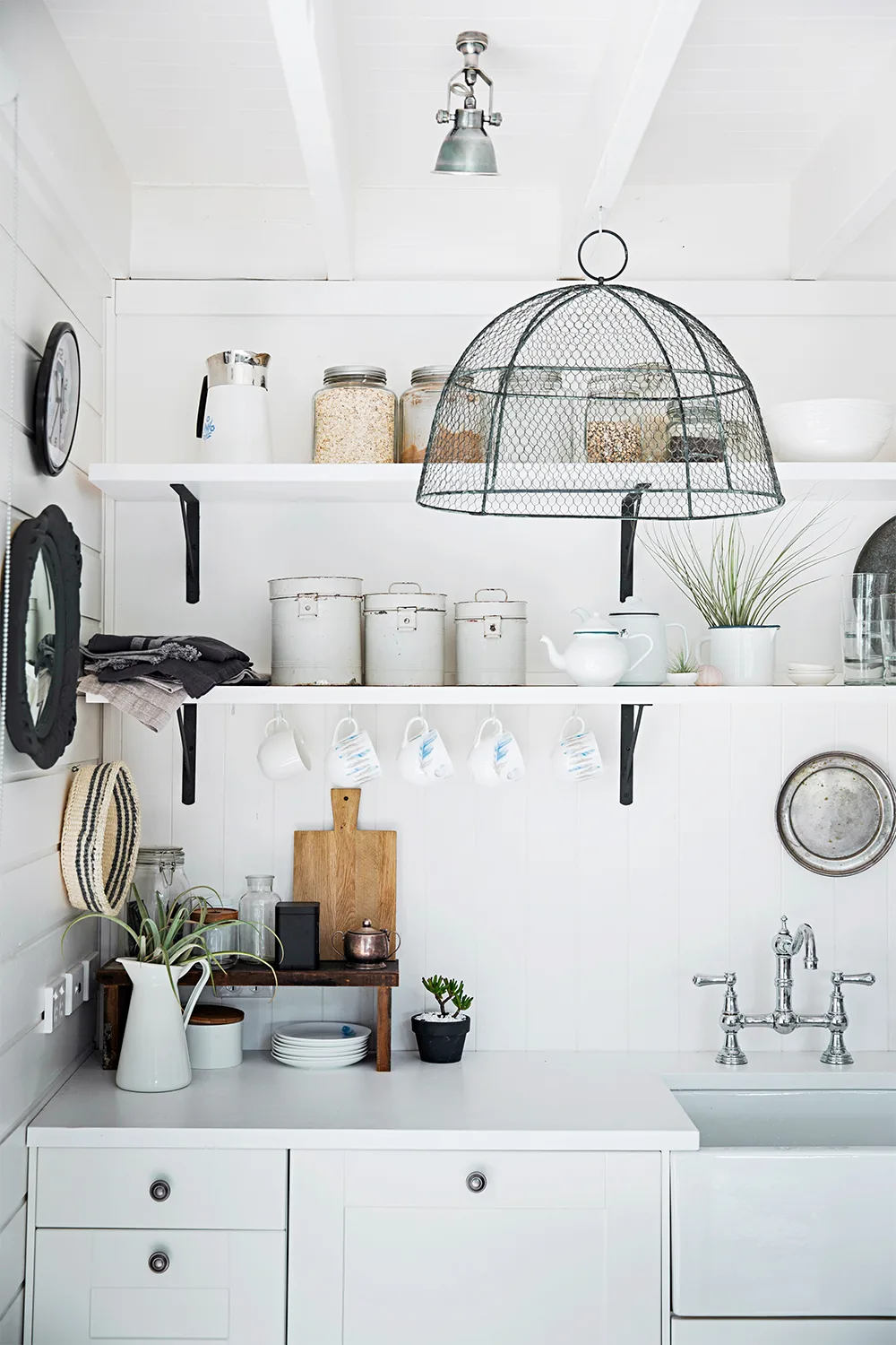 Tara Dennis kitchen open shelving