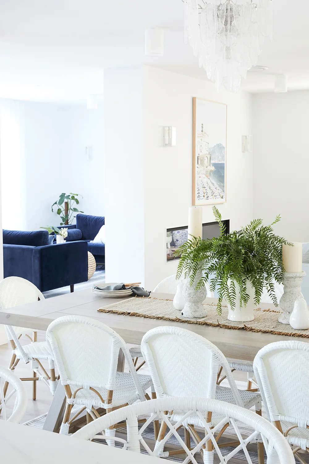 Open plan living dining room