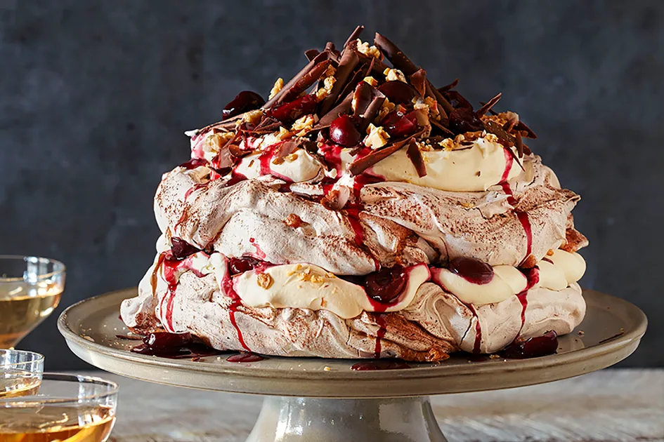 Black forest pavlova Recipe | Home Beautiful