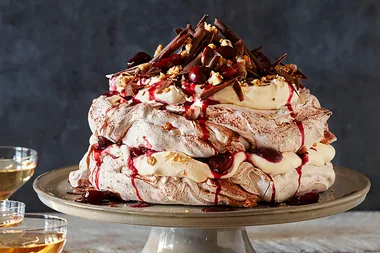 Black forest pavlova