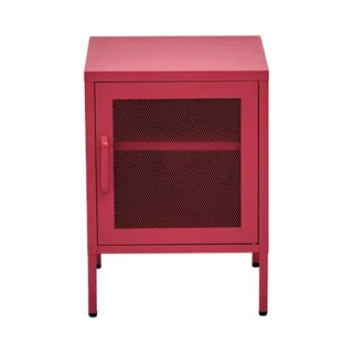 ArtissIn mini mesh door storage cabinet in Pink