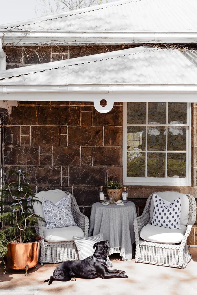 Country Christmas homestead verandah