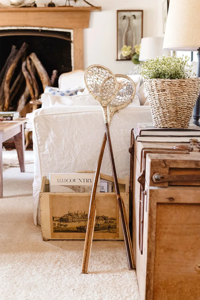 Country Christmas living room