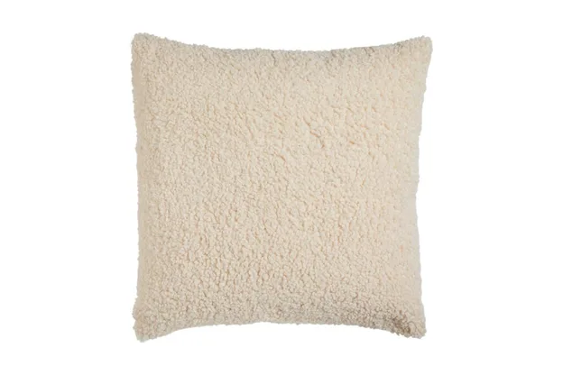 cream boucle cushion