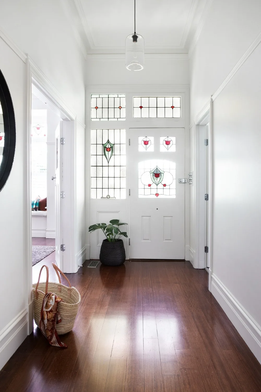 Hallway painted in Dulux Natural White