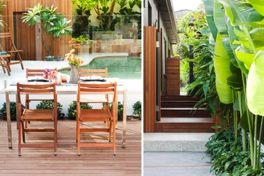 Urban oasis: a tropical family-friendly garden makeover