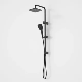 Caroma Luna Multifunction Rail Shower with Overhead Black