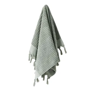 Paros rib hand towel in Sage