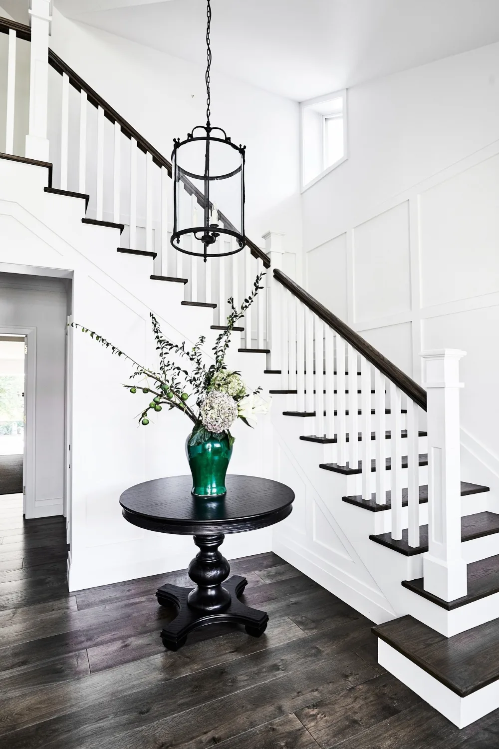 Black and white staircase