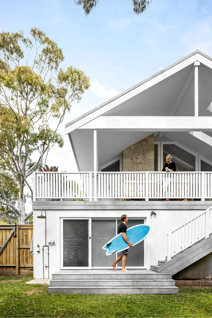 beach house back deck outdoor shower