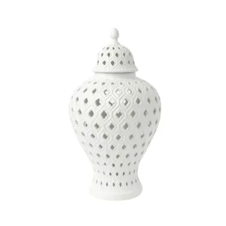 Heritage Marcella White Ginger Jar