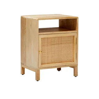 Anjuna 1 Door Natural Bedside Table