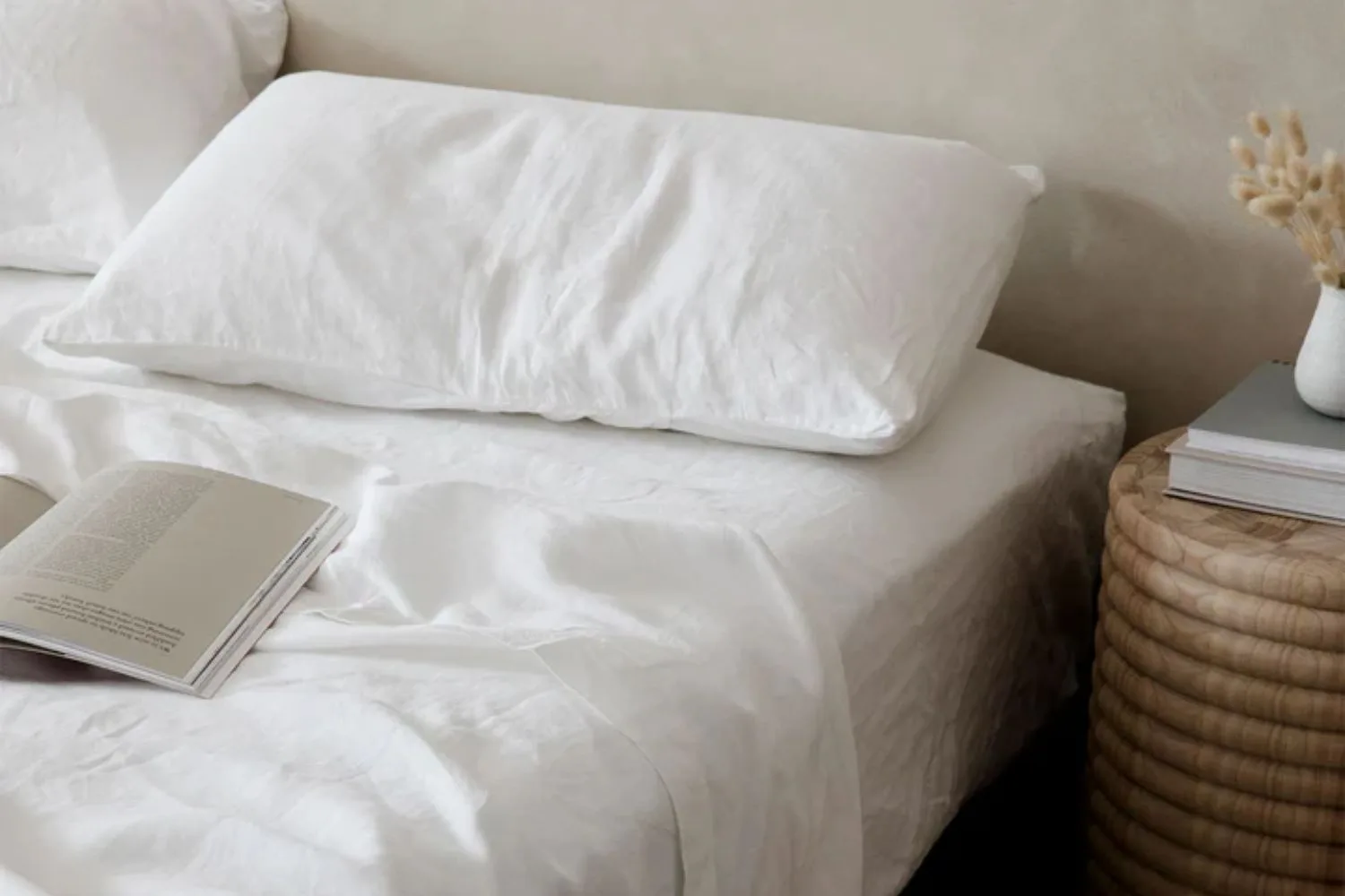 white-linen-sheets