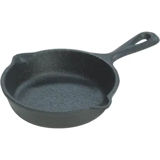 Lodge Mini Cast Iron Skillet, 3.5&Prime; LMS3, in Black