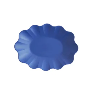 Scallop Platter Electric Blue