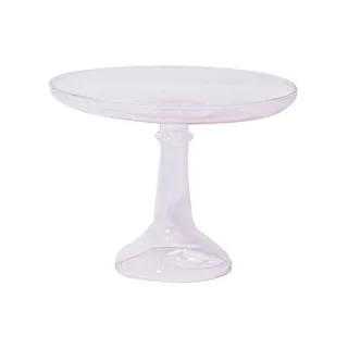 Pink the Butler 20cm Glass Cake Stand