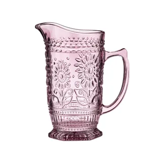 Pink Sunflower 1L Glass Jug