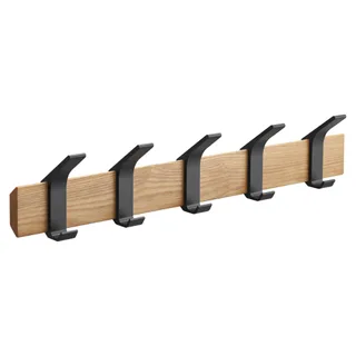 Rin 5 Hook Metal & Wood Coat Rack